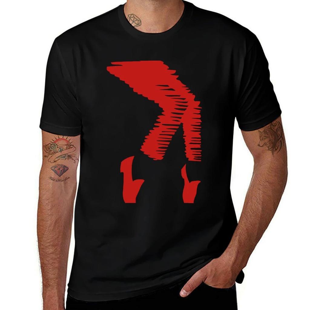 Toe Stand red TShirt Casual Street Style Short Sleeve Tee