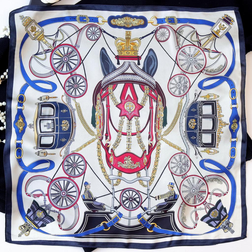 Neuer 100% Naturseide Schal Halstuch Foulard Damen Bandana Schals Frauen Hijab Schal Wickeltuch Quadratisches Kopftuch