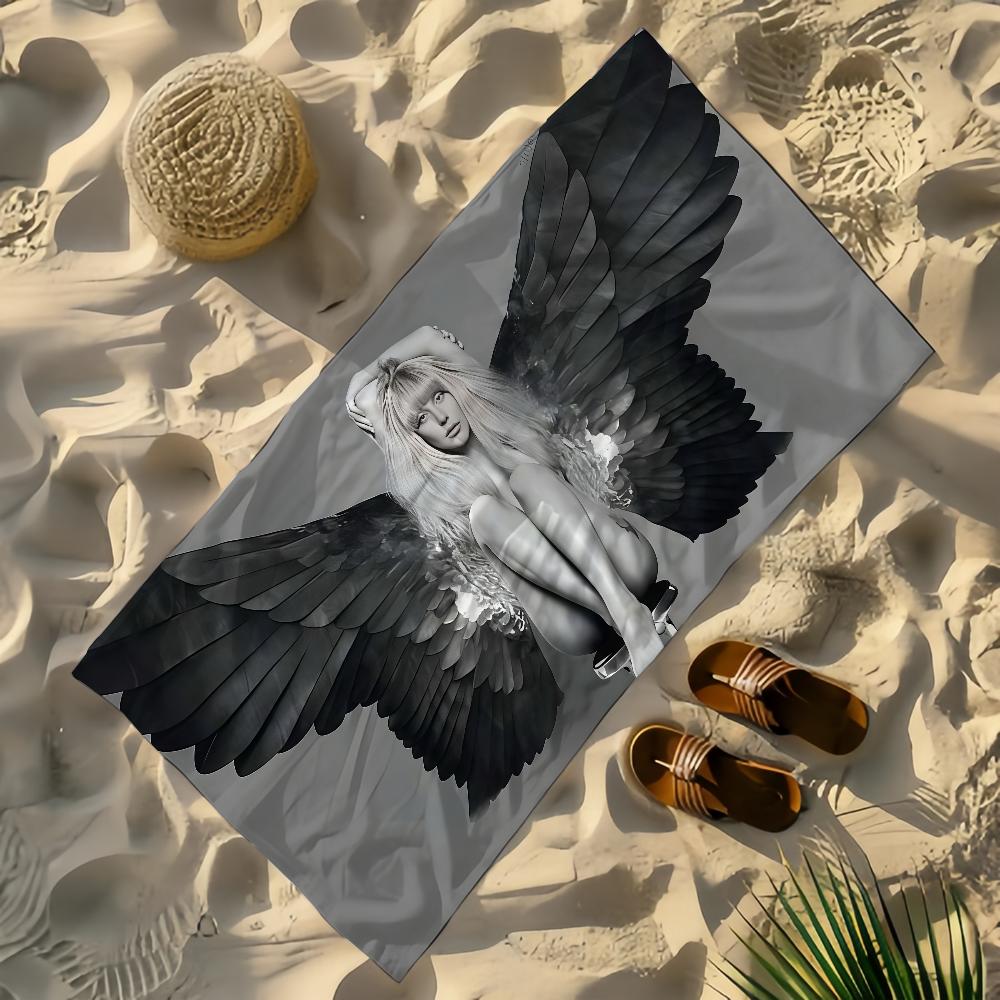 Singer Lady Gaga Towel Beach Towels Yoga Gym Lightweight Portable For Swimming Shower Travel Sports Accessories Sandproof