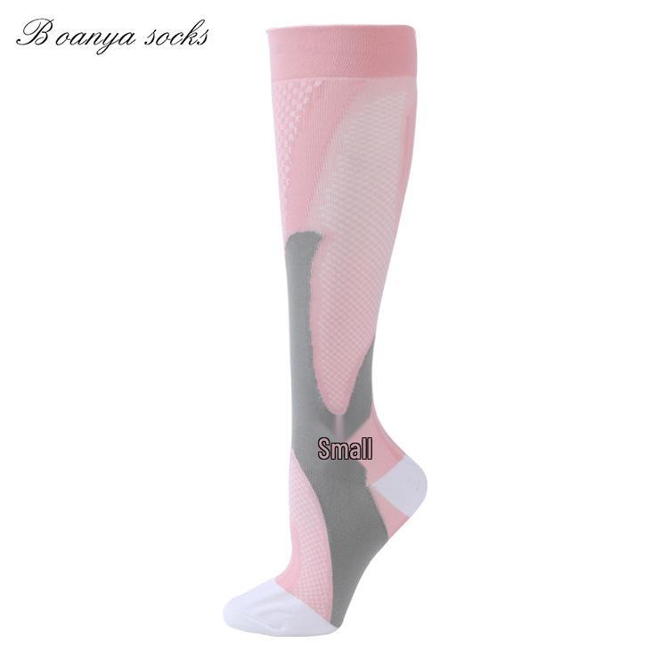 Unisex Sports Compression Calf Socks - Odor-Resistant, Sweat-Absorbent, Elastic Yoga & Running Socks