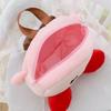 Kirby Star Handbag: Cute Cartoon Plush Bag for Girls, Versatile for Shopping, Sundries, or Cosmetics