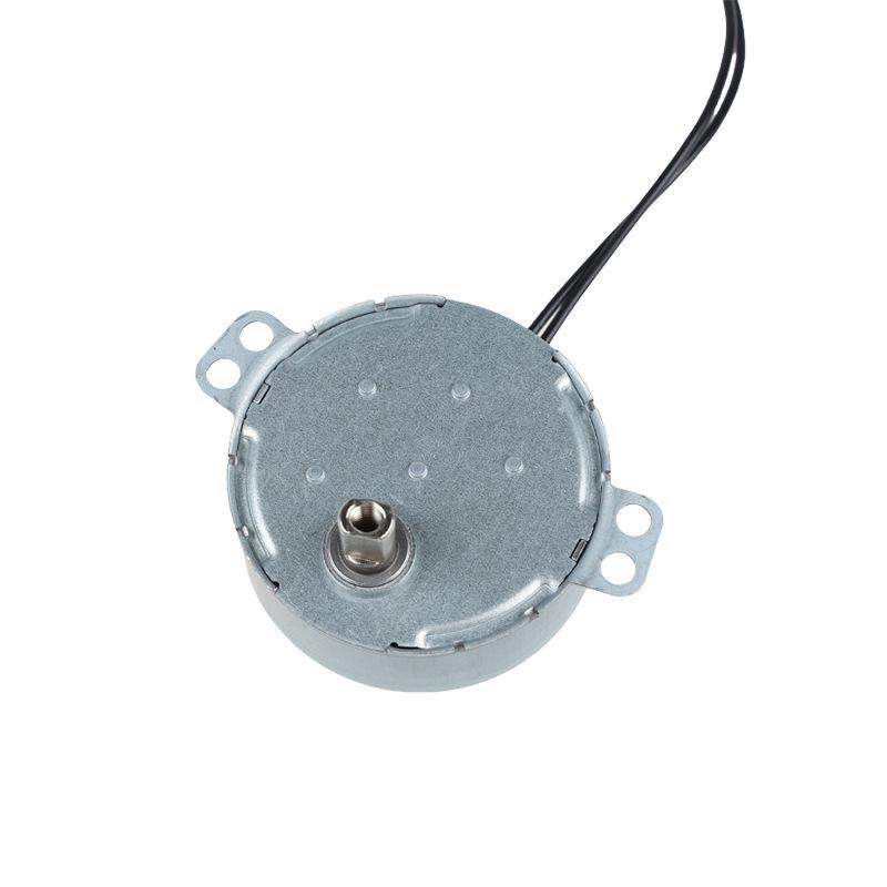 1Pcs 49Tyj 220V 4W Claw Pole Permanent Magnet Flat Port Synchronous Motor For Shaking Head Fan Motor Parts Electric Fan Motor