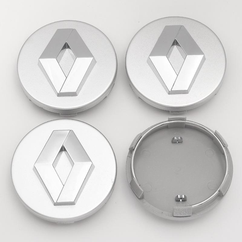 For Renault Megane 2 3 Clio 4 5 Trafic Captur Emblems Kangoo Zoe 4PCS 57mm 60mm Car Wheel Center Cap Logo Hub Badge Rims Cover XX7