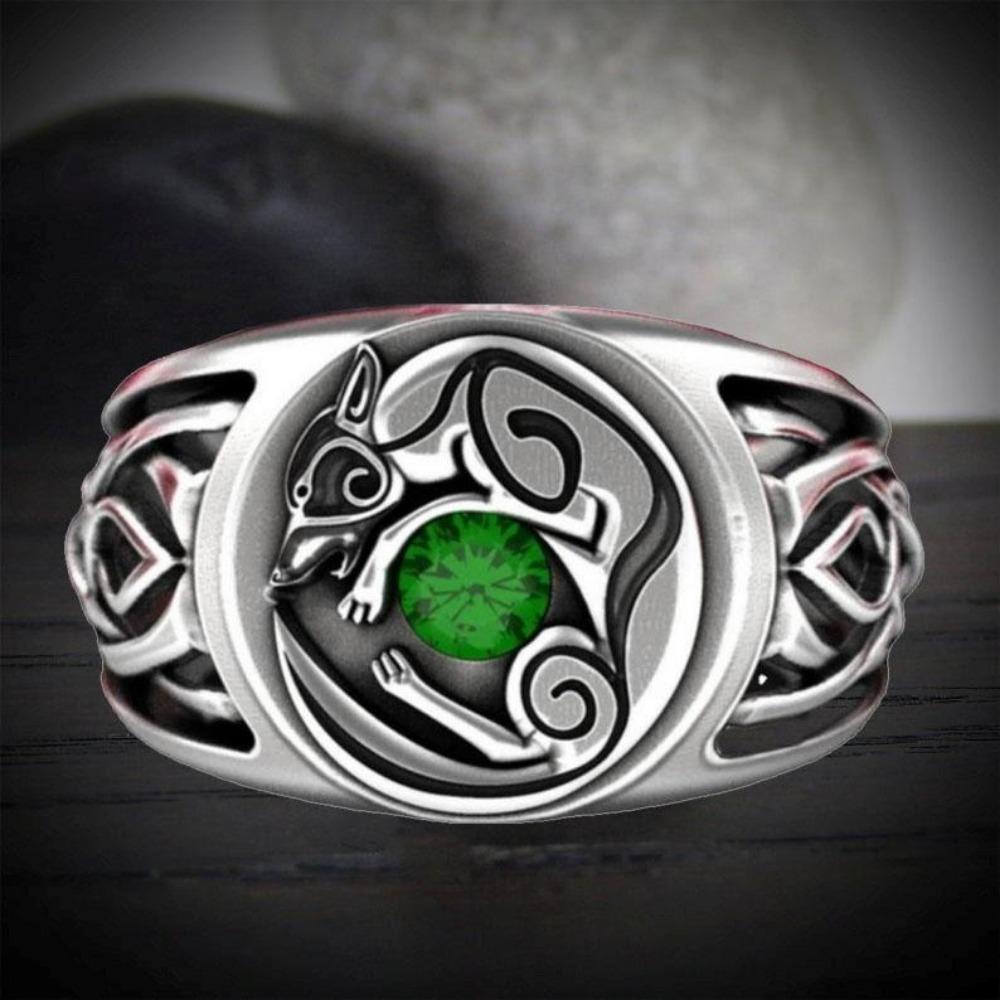 Heißer Verkauf Kreativer Zinklegierung Farbe Alter Fuchs Kupferring Herren Damen Ring Partnerringe Herren Bijouterie Damen Hochzeit