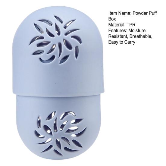 TPR Makeup Blender Case Breathable Convenient Sponge Protective Carrying