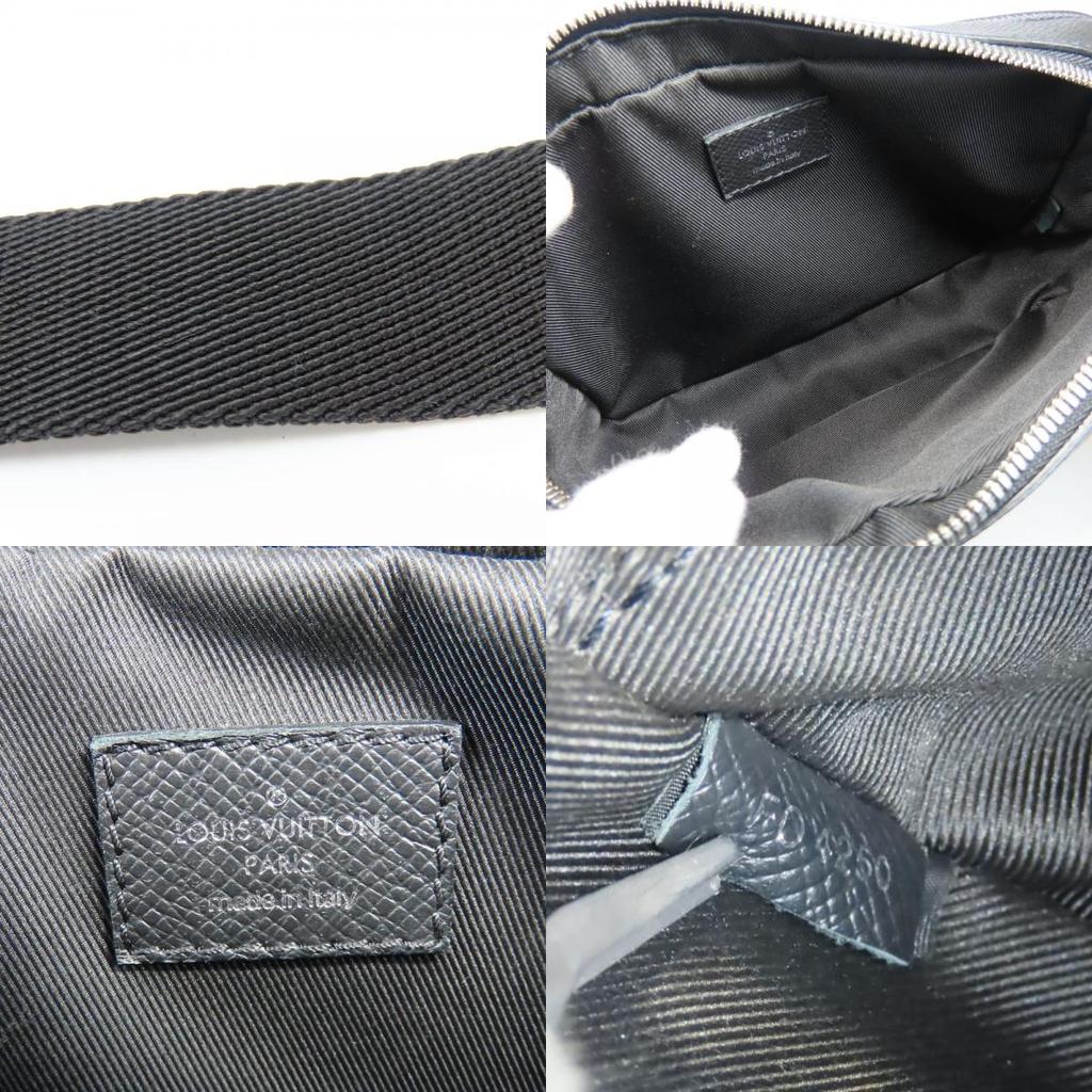 Used LOUIS VUITTON body bag Bum bag outdoor M30245 Taiga/Monogram Eclipse Noir Taigalama