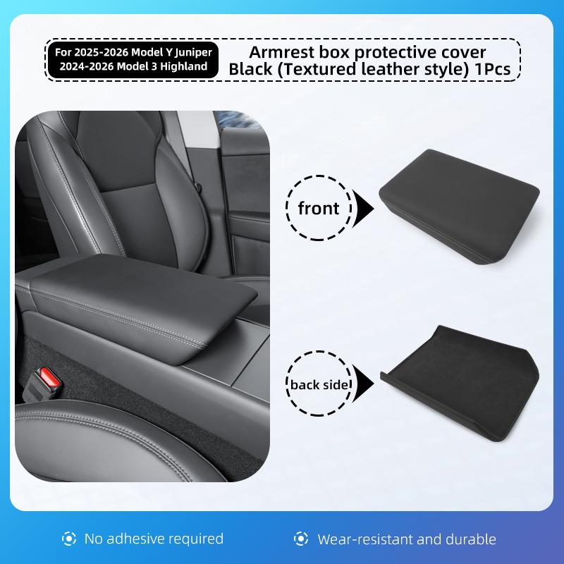 For Tesla Model Y Juniper Model 3 Highland Armrest Box Protect Cover Soft Case Center Console Anti-Scratch 2026 Car Accessories
