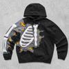American Y2K Trend Hip-hop Letter Print Temu Hot-selling Hoodie Personalized Street Men's and Women's Loose Zipper