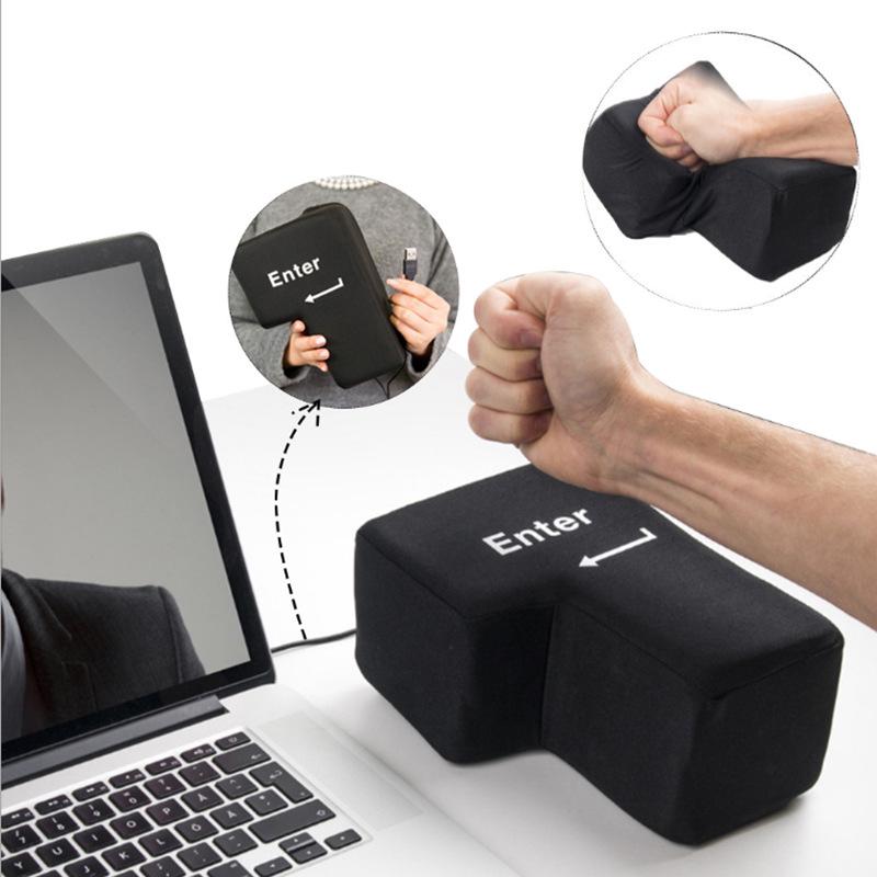 

Creative Enter Key Nap Pillow and Stress Relief Toy