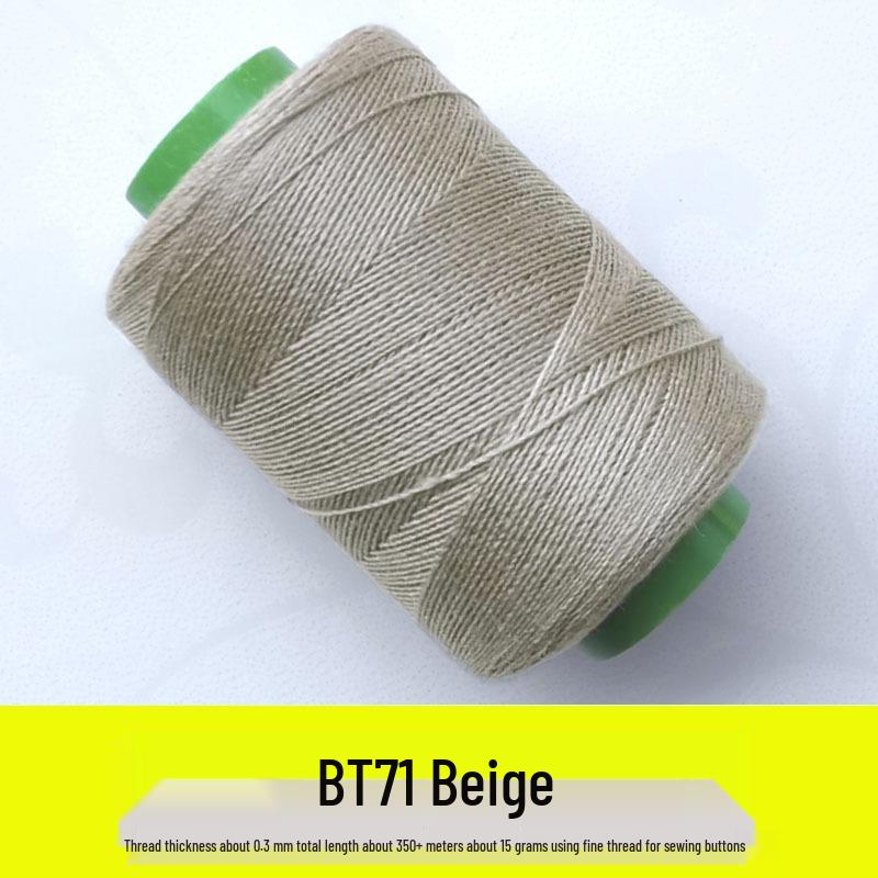 Pagoda Sewing Thread Set: Camel, Light Beige, Dark Gray, Black Coffee Small Rolls for Hand and Machine Mending.