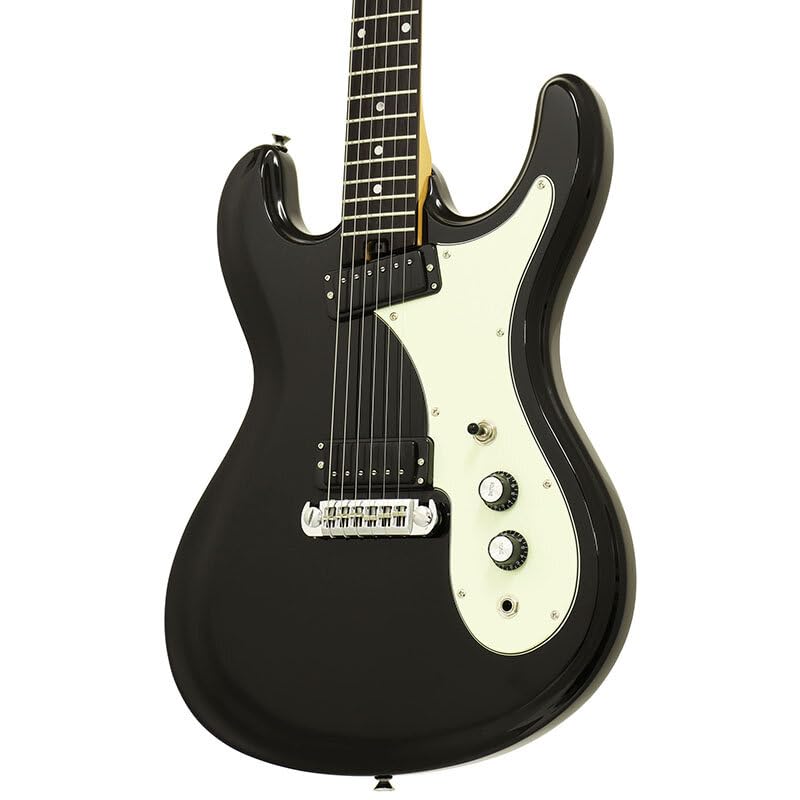 Aria BK Black RETRO CLASSICS Retro Classic Series Aria Black Electric Guitar DM-206