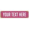 Vintage Pink Aluminum Sign Custom Text Rivet Home Decor 40x10cm