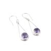 Iolite Gemstone 925 Sterling Silver Jewelry Handmade Drop/Dangle Earrings 1.76" EE-126-8