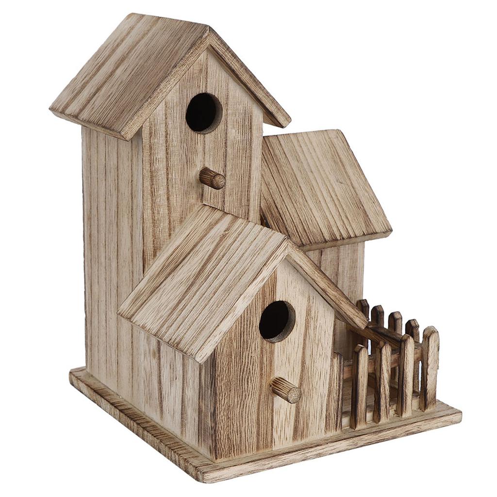 Wooden Birdhouse Small Outdoor Garden Bird Nesting Box Bird House Pet Supplies Decoration