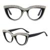 Portable Rhinestone Reading Glasses Eye Protection Vintage Hyperopia Glasses Luxury Ultralight Presbyopia Eyeglasses Office