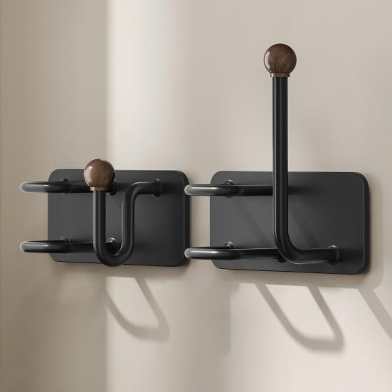 Držák na gumičky do vlasů, hřebenový držák, litinový, nerezavějící, vodotěsný, vertikální design, stojan pro uložení hřebenů a gumiček do vlasů, vlasové doplňky