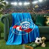 Football Strasbourg Crest Blanket Lightweight Ideal Bedding Blanket Perfect for Travel, Camping, Living Rooms, Offices, Sofas, Fan Christmas gift
