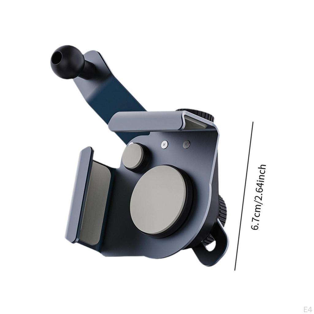 360° Rotatable Alloy Car Screen Phone Holder Corner Mount Non-obstructive View Clip Universal