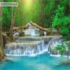 Forest Waterfall Wallpaper Bedroom Living Room Sofa Tv Study Background Wallpaper Home Decoration Mural