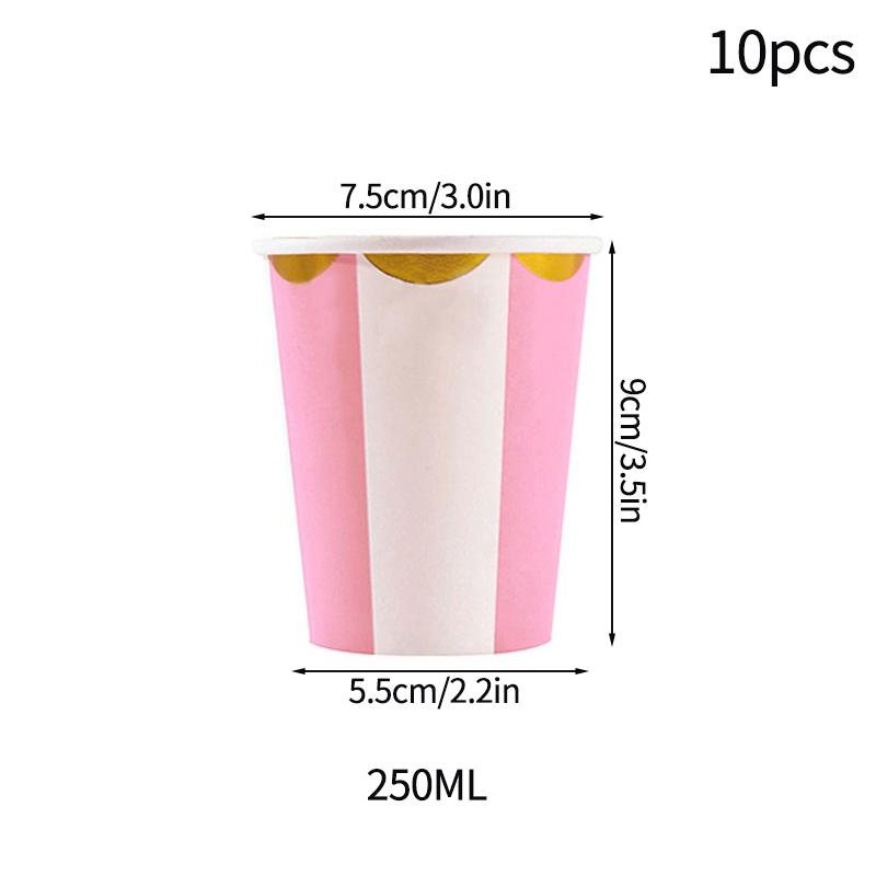 10Pcs CampingPicnic Tableware Set Disposable Paper Dishes Plate Cup Outdoor Camping Accessories Portable Cutlery