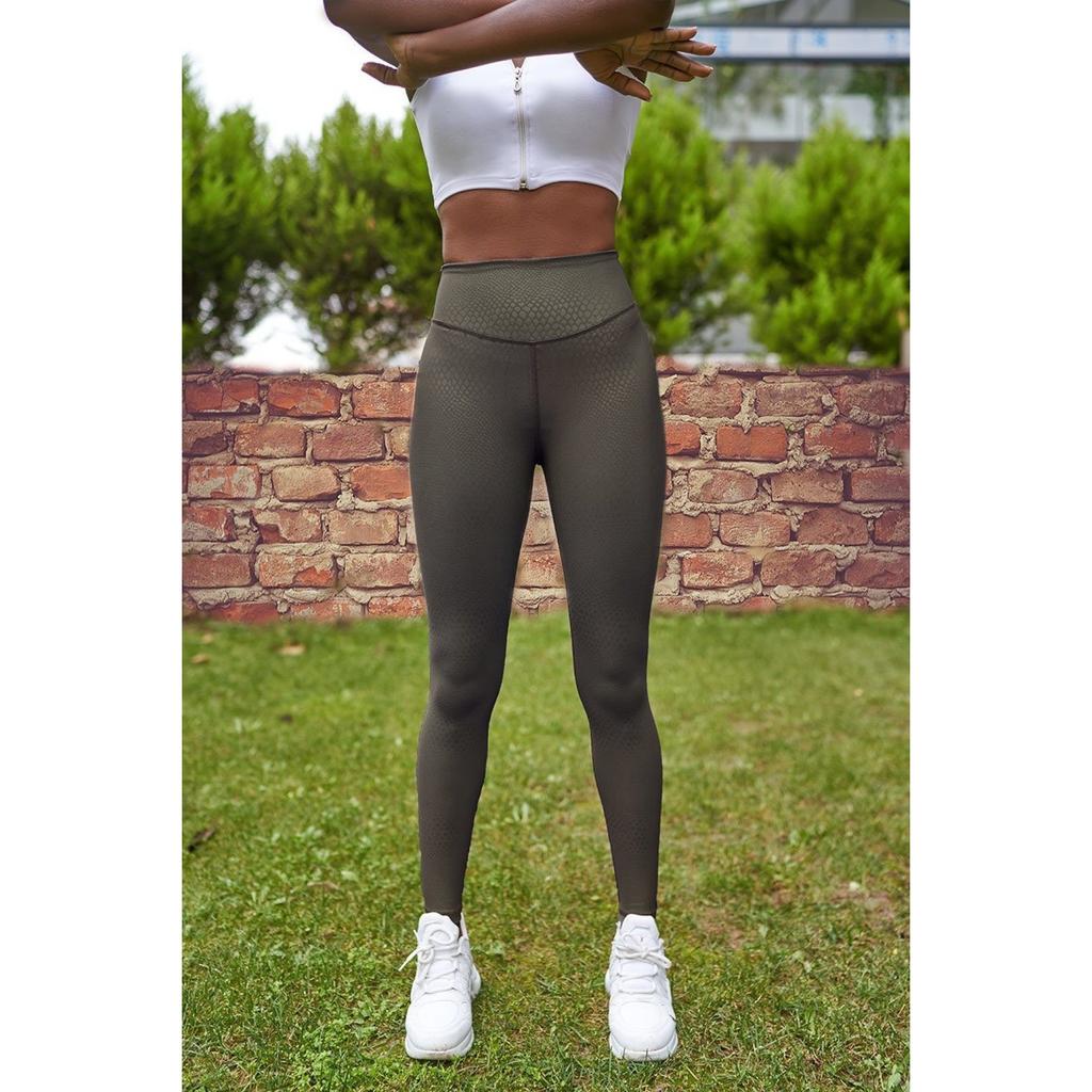 Snakeskin Look Plum Color EXTRA High Waist Sports Leggings