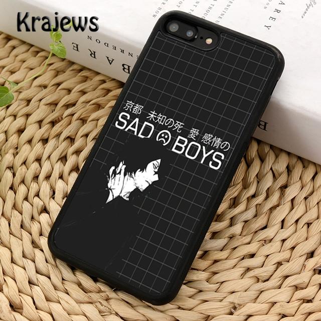 Krajews SAD JAPANESE ANIME AESTHETIC Phone Case Cover For iPhone 17 Air 16 15 14 Plus 11 12 13 Pro Max Plus Coque Fundas