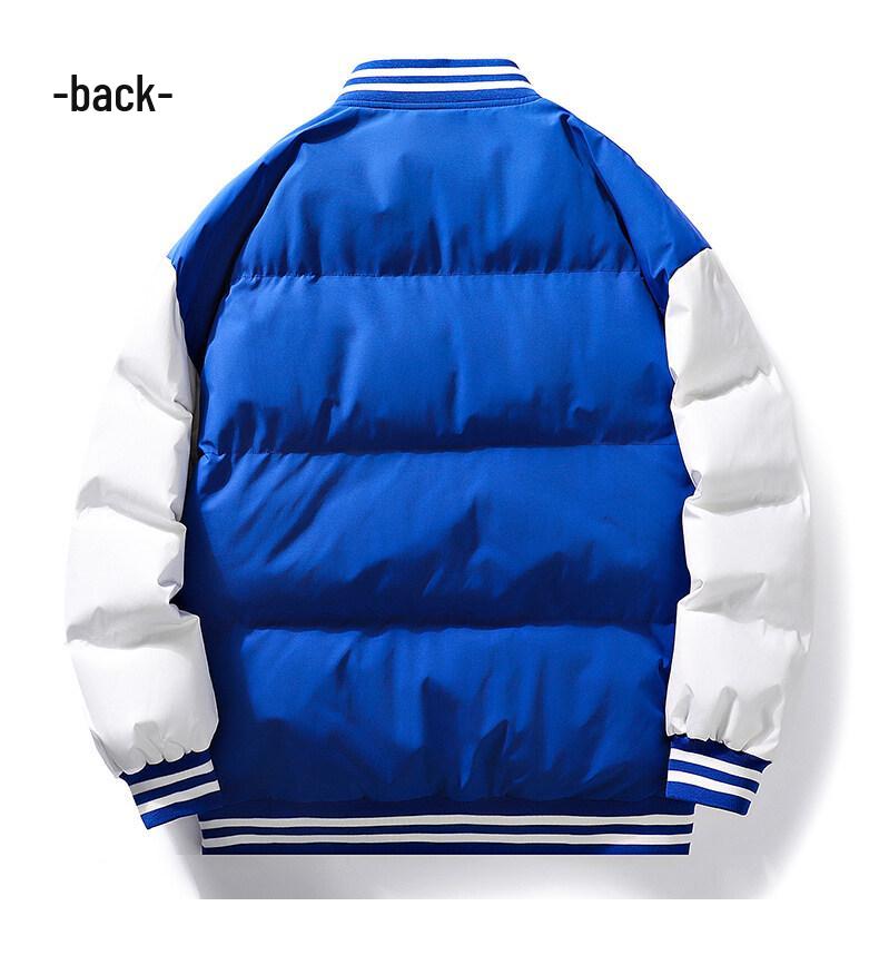 Men's Trendy 2025 Autumn/Winter Cotton Baseball Jacket - Loose, Warm Coat
