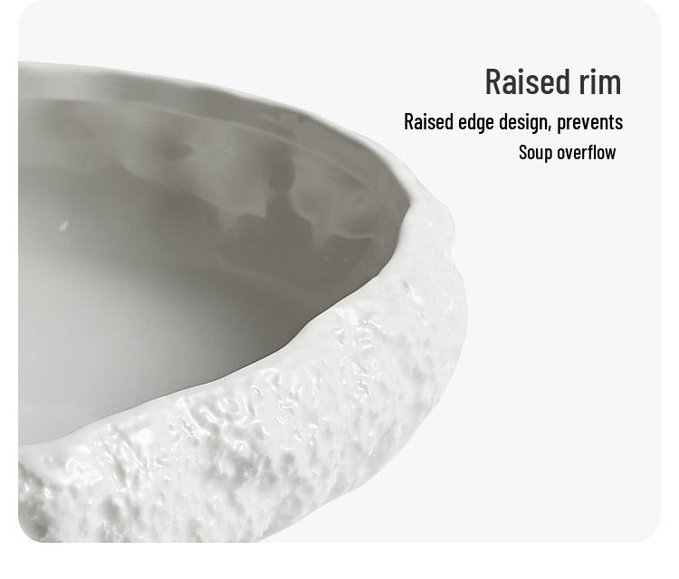 Large Ceramic Rock Texture Seafood Plate for Hotel and Home - 2025 Edition
