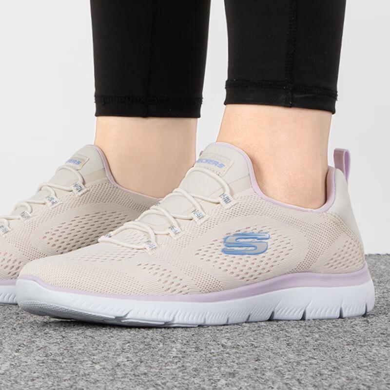 

Skechers Women s 149523-NTPR Athletic Lifestyle Walking Shoes US 5