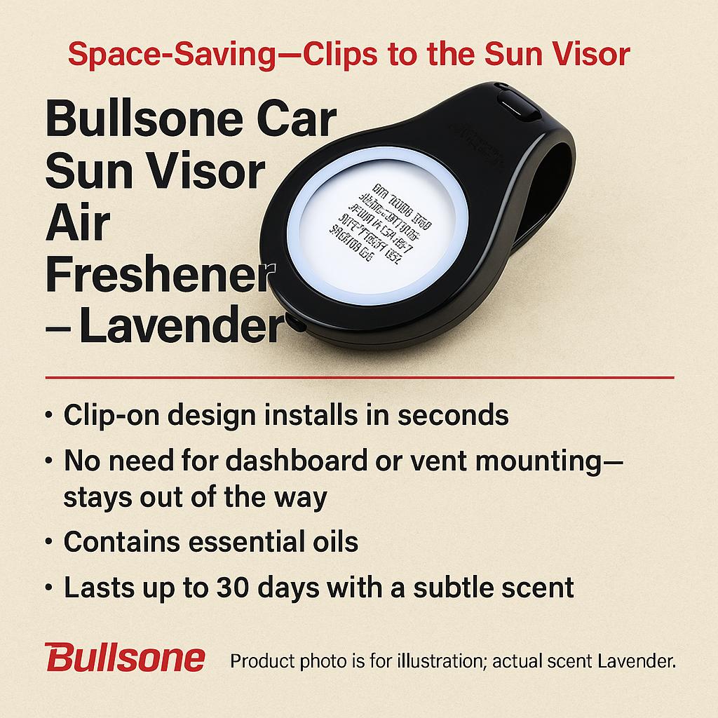 The Global Trend: Bullsone Car Visor Air Freshener
