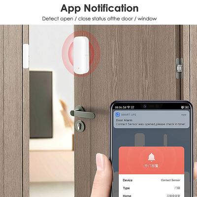 Aplikace Smart Life WiFi Senzor dveří Senzor okna Detektor otevření/zavření Bezpečnostní ochrana Detektor alarmu Funguje s Alexou