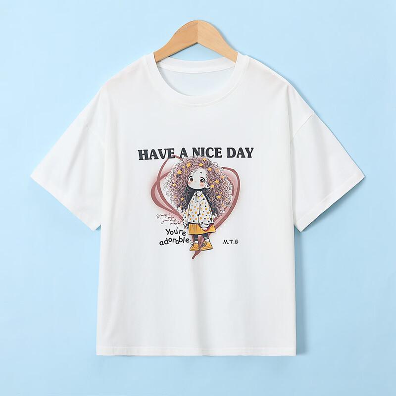 

Girls Summer Cartoon Print Short-Sleeve T-Shirt 165