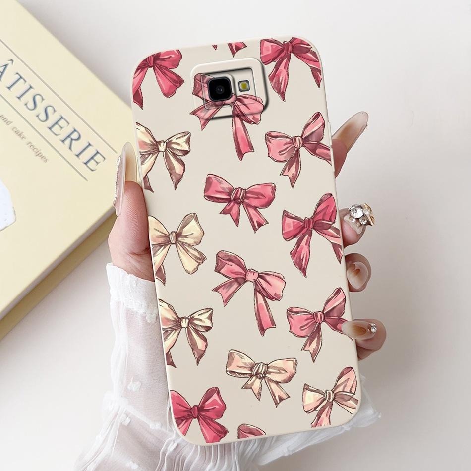 For Samsung Galaxy J4 Core J4+ Beautiful Bow Rose Painting Phone Case For Samsung J4 Plus J4Core Soft Silicone Cases