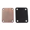 Metal Neck Plate Electric Guitar Bass Parts Replacements Kits 4 Holes Neck Plate