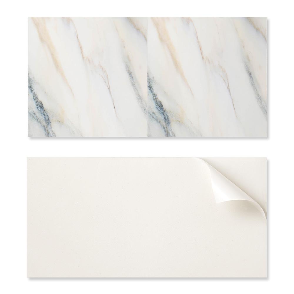 Self-Adhesive Vinyl Wall Panel 120x60 cm Elegant Marble Pattern