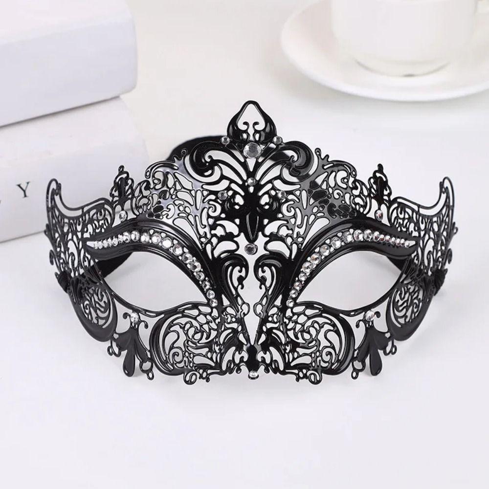 Vintage Retro Half Face Mask Creative Metal Eye Mask Masquerade Mask  Masquerade Jewelry