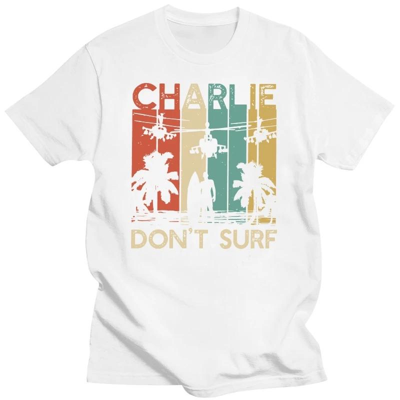 

Винтажная футболка Charlie Don t Surf, мужская хлопковая повседневная футболка с коротким рукавом, военная вьетнамская война, Апокалипсис сегодня, футболки, топы, одежда XXXXXL серый