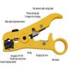 Universal Coaxial Wire Stripper Coaxial Cable Crimper Cutter for RG-59, RG-6, RG-7, RG-11, 4P/6P/8P