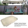 Outdoor Swing Canopy Garden Courtyard Waterproof Rocking Chair Dust Top Cover 210D Silver Coated Oxford Cloth Balcony Swing Canopy Beige