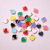 50pcs 6x8mm Heart Charms For DIY Bracelet Necklace Jewelry Making Accessories