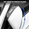 2Pcs Car Rearview Mirror Rain Eyebrow Carbon Fiber For Jeep Grand Cherokee Wrangler Gladiator Compass Renegade Wagoneer Avenger