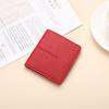 Slim 2-Fold PU Leather Wallet Women With Stitched Detail Multi-Card Slots Snap Lightweight Minimalist Design