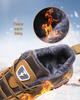 Men's Thick Velvet-Lined Winter Waterproof Leather Casual Shoes for Snow