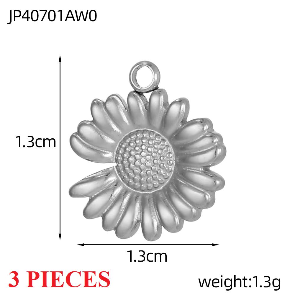 

3PCS/LOT CARLIDANA Handmade Gold Plated Stainless Steel Charms, Sun Star Flower Butterfly Pendants for Bracelet Necklace Making