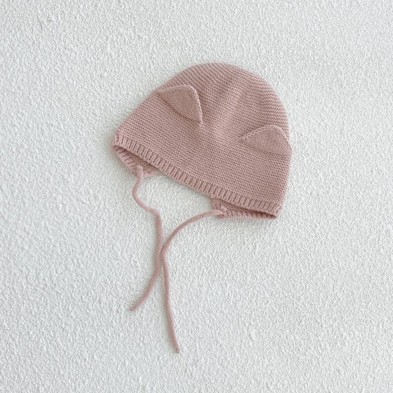 0-2 Years Baby Hat Autumn Winter Ear Rabbit Knitted Kids Hat Baby Girls Boys Cute Wool Hat Baby Accessories Newborn Caps