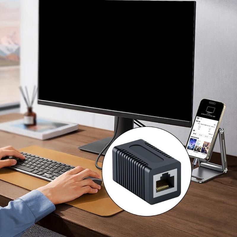 2PCS Shielded RJ45 Couplers Fast Speed Gigabit Ethernet Connectors for CAT6 CAT5 Cables