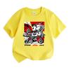 Kids Boys Girls 100% Cotton Crew Neck Short Sleeve T-Shirt, Extreme Speed Racing Supercar Graphic Casual Breathable Tee for Children Summer Streetwear