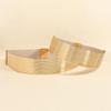 Gold Tight Waistband Wide Buttoning Belt High Quality Waist Belt  for Women