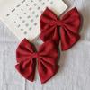 2Pcs Solid Color Hair Bows Boutique With Clips For Girls Hairgrips New Headwear Baby Hair Accessories Gift Baby Hair Clips