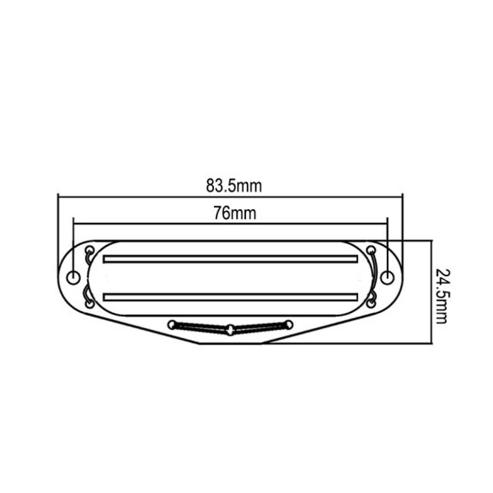 Dual Blade Guitar Pickup High Sensitivity Low Noise Single-Coil-Sized Humbucker Pickup For 6 String ST/SQ Electric Guitar Part